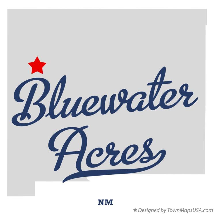Map of Bluewater Acres New Mexico NM