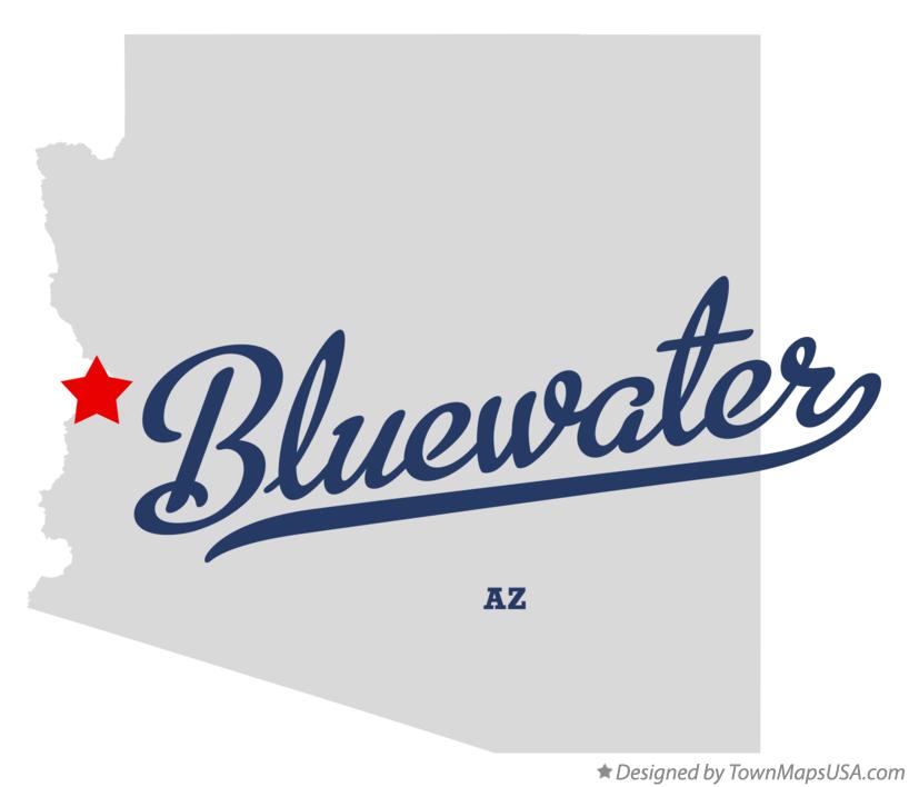 Map of Bluewater Arizona AZ