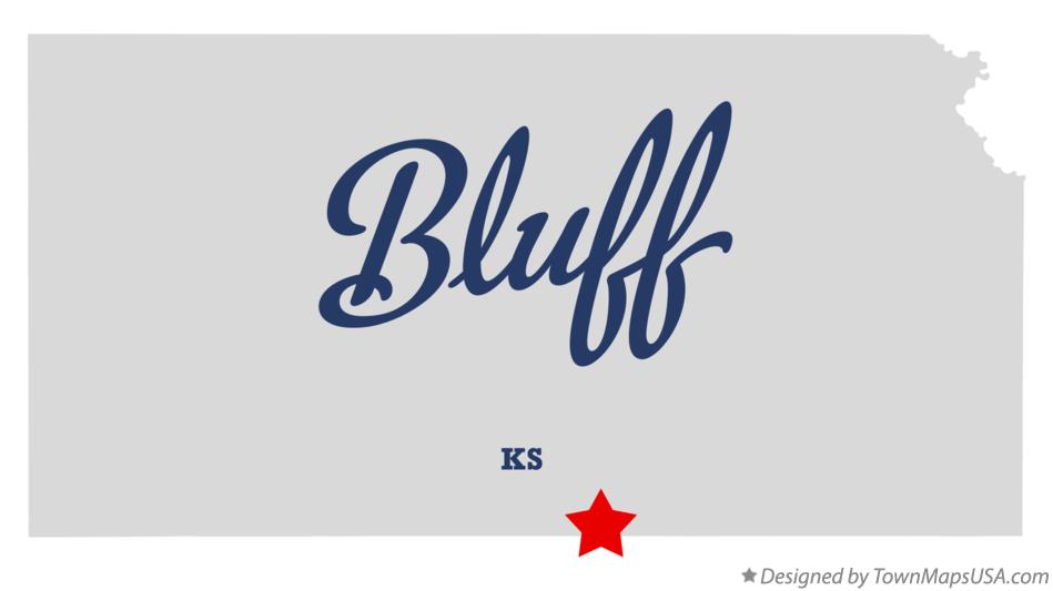 Map of Bluff Kansas KS