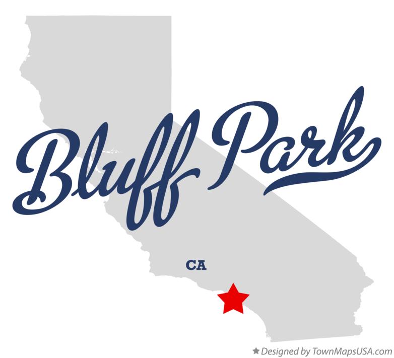 Map of Bluff Park California CA