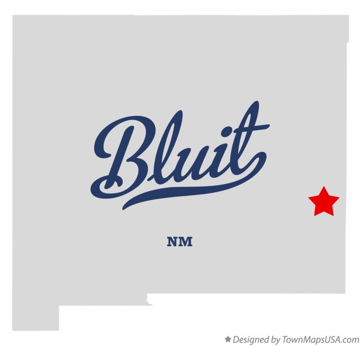Map of Bluit New Mexico NM