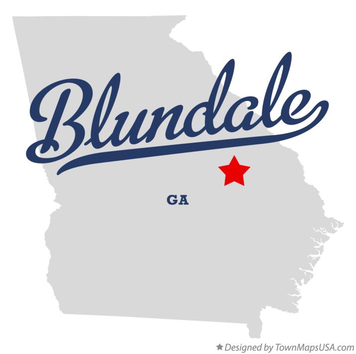 Map of Blundale Georgia GA