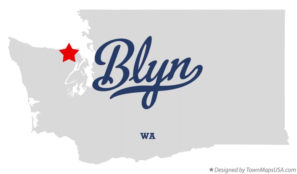 Map of Blyn Washington WA