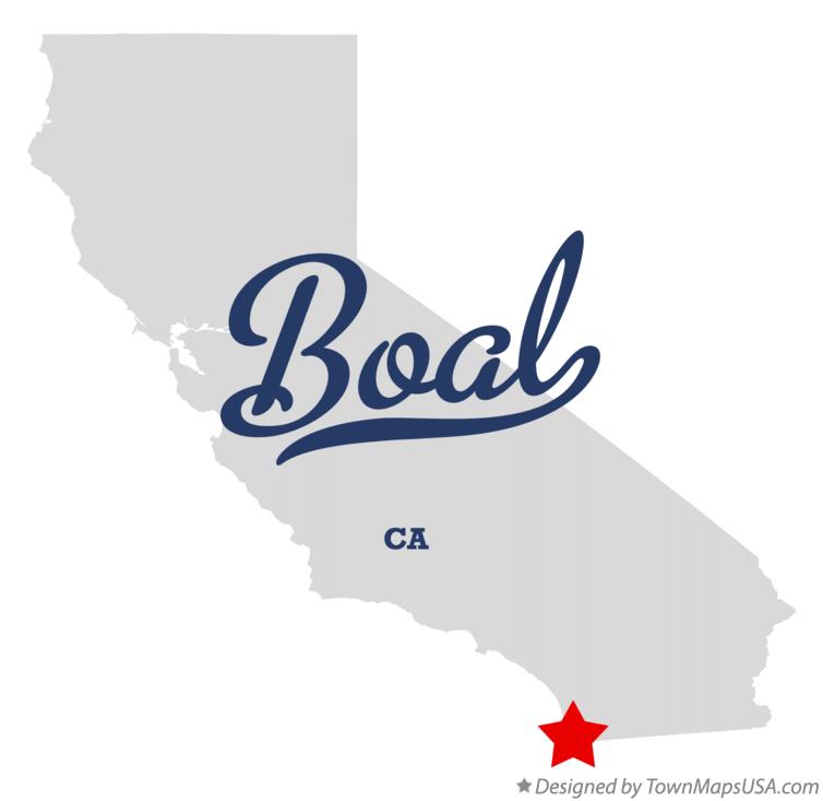 Map of Boal California CA