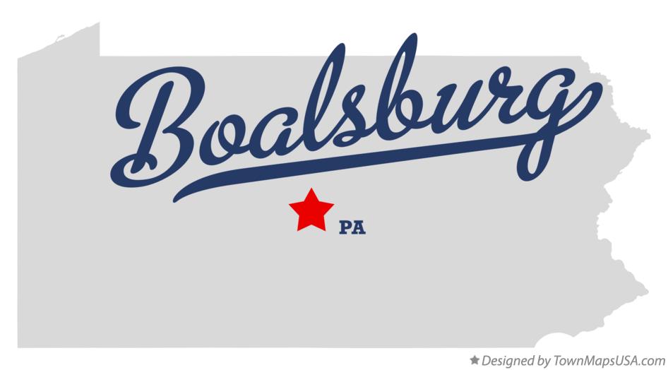 Map of Boalsburg Pennsylvania PA