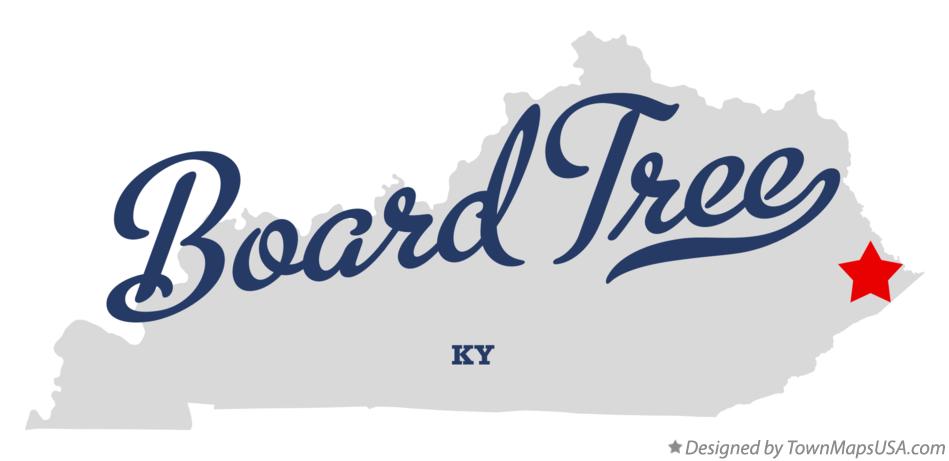 Map of Board Tree Kentucky KY