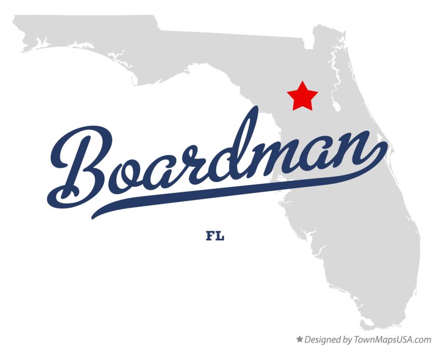 Map of Boardman Florida FL
