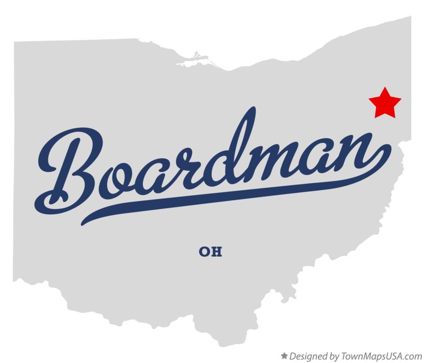 Map of Boardman Ohio OH