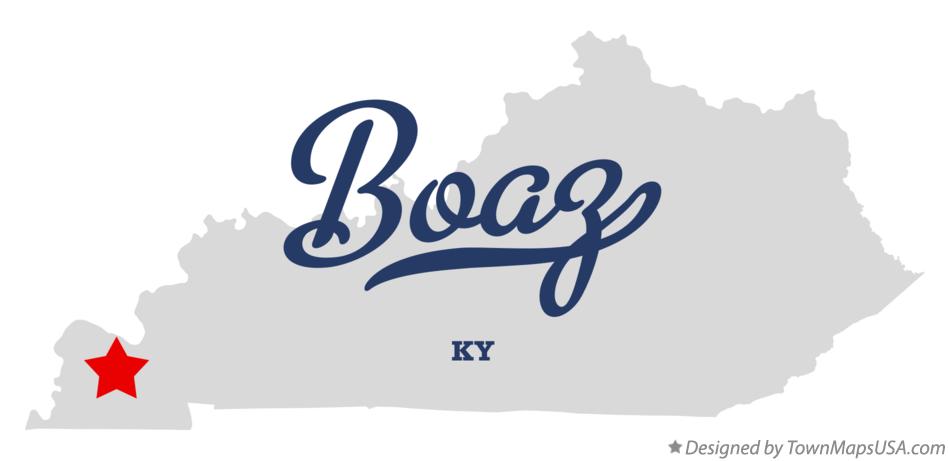 Map of Boaz Kentucky KY