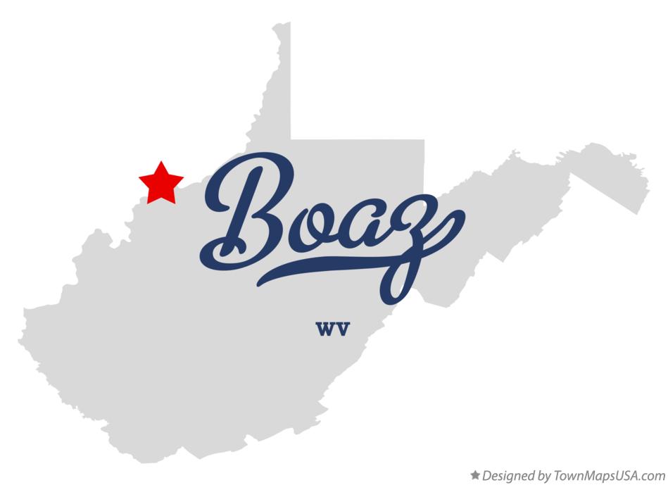 Map of Boaz West Virginia WV