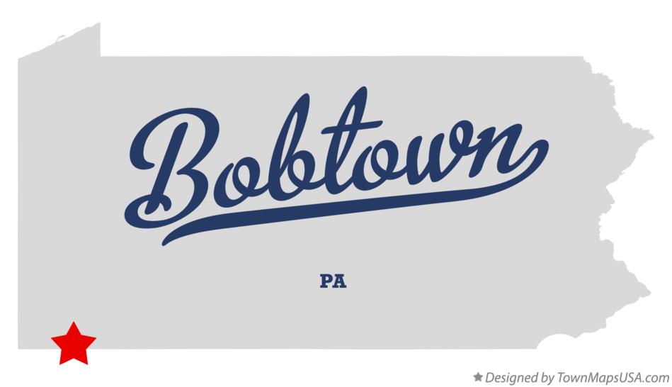 Map of Bobtown Pennsylvania PA