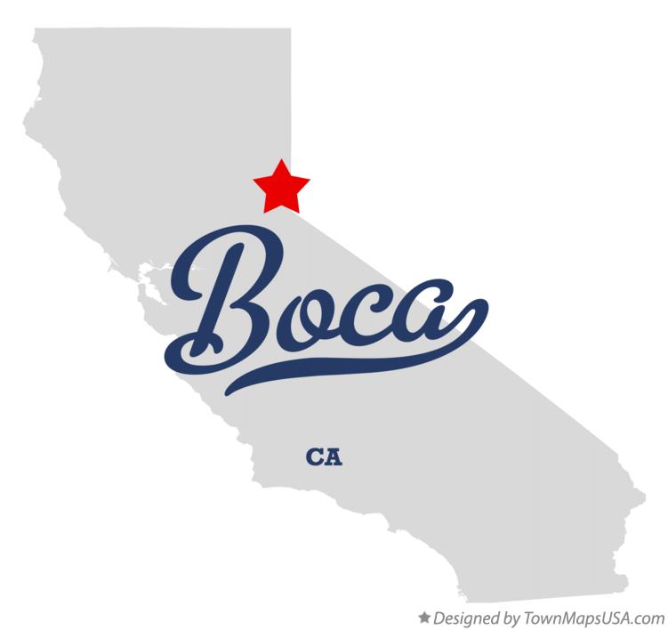 Map of Boca California CA