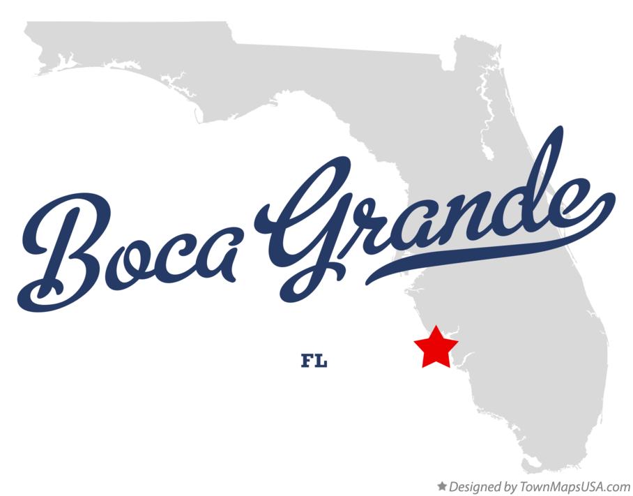 Map of Boca Grande Florida FL
