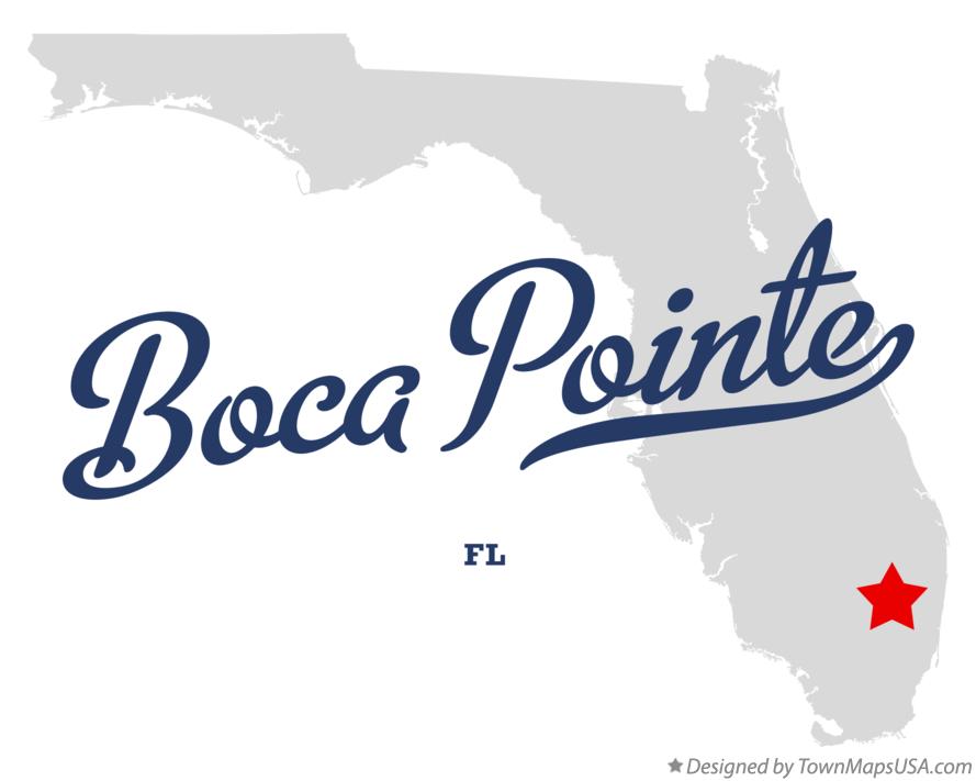 Map of Boca Pointe Florida FL