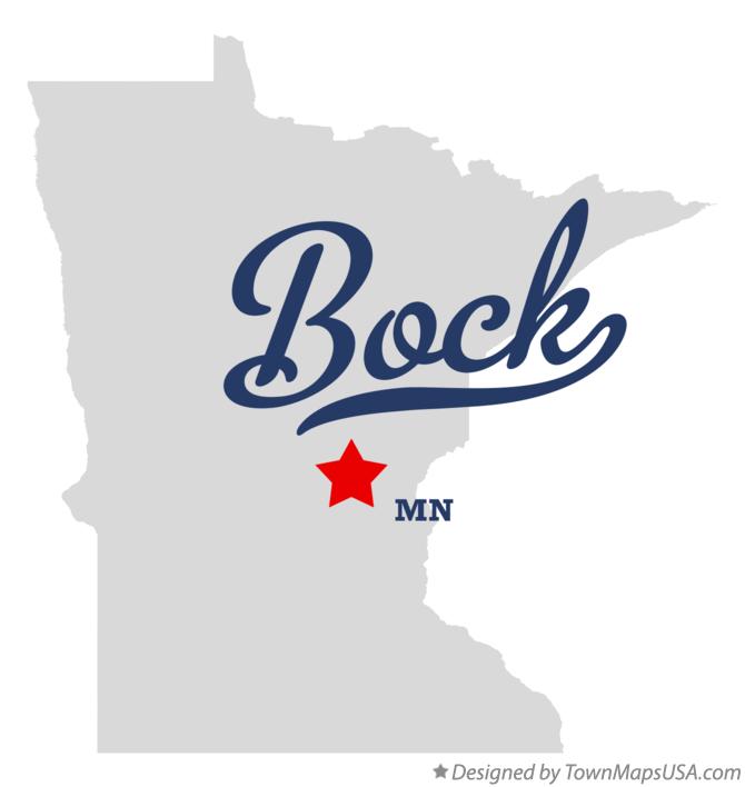 Map of Bock Minnesota MN