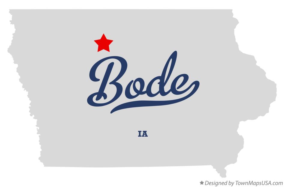 Map of Bode Iowa IA