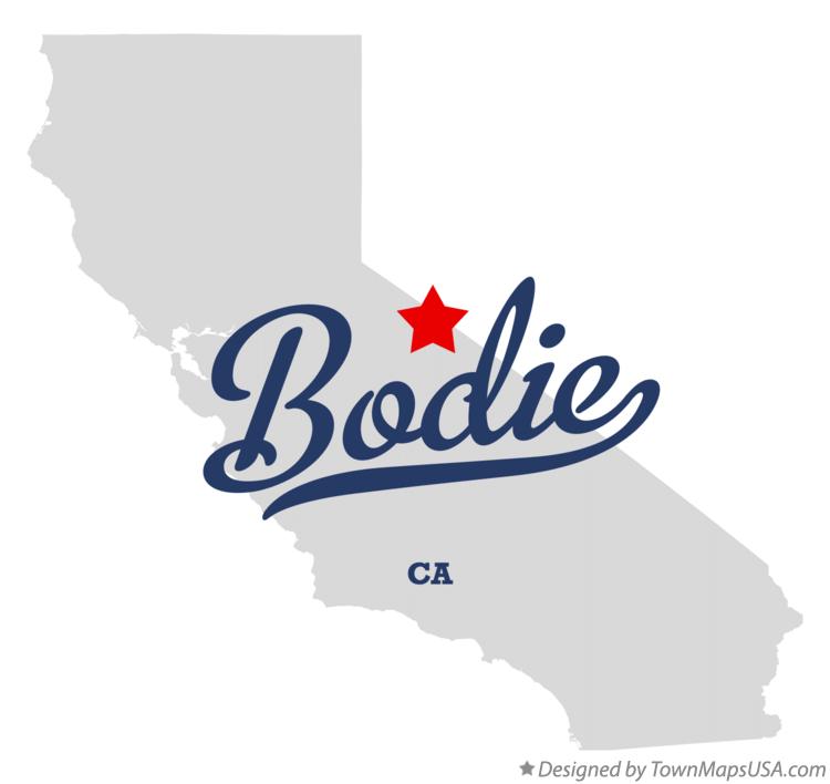 Map of Bodie California CA