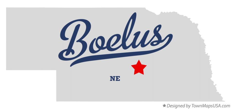 Map of Boelus Nebraska NE