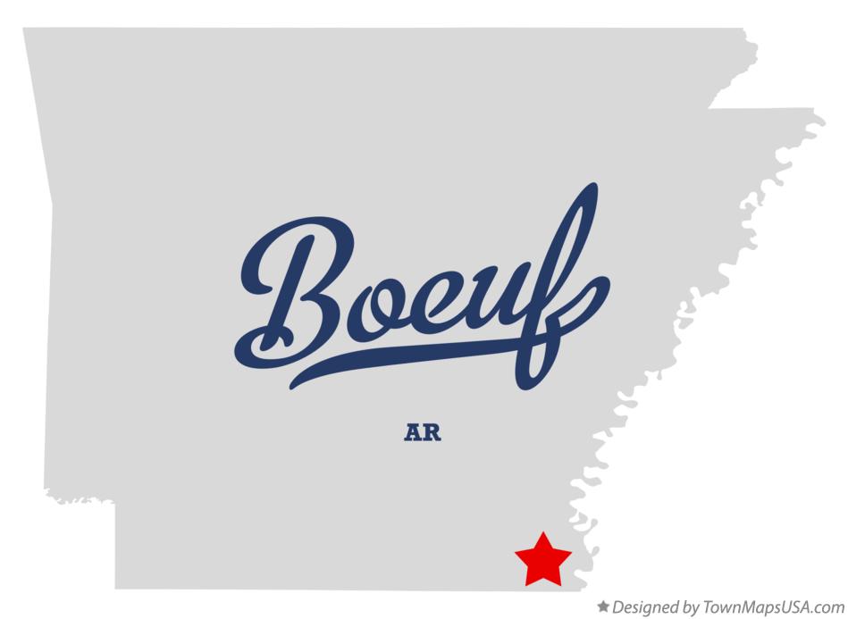 Map of Boeuf Arkansas AR