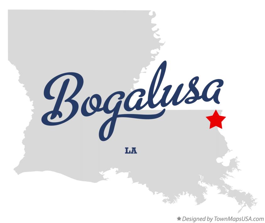 Map of Bogalusa Louisiana LA