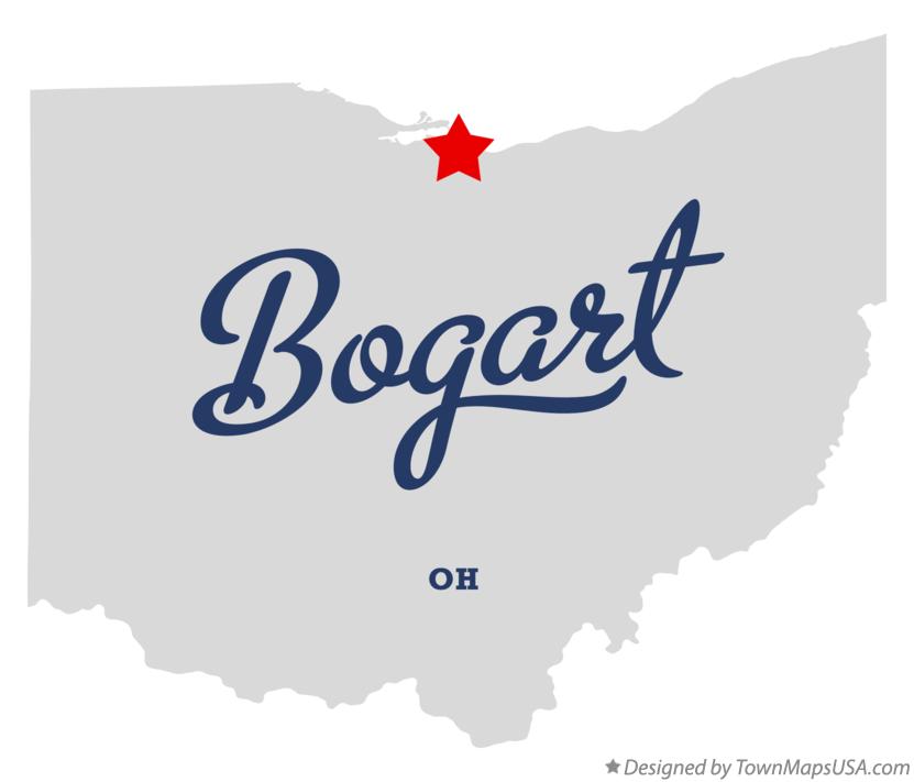 Map of Bogart Ohio OH