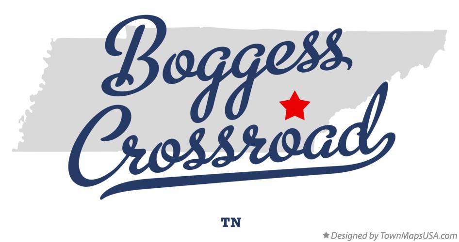 Map of Boggess Crossroad Tennessee TN