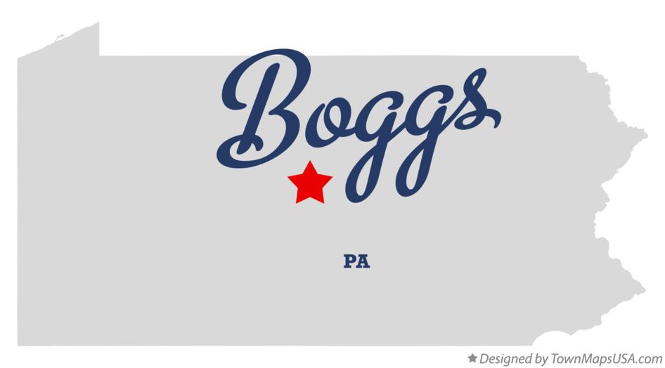 Map of Boggs Pennsylvania PA