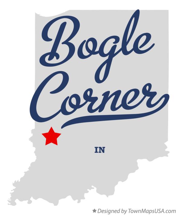 Map of Bogle Corner Indiana IN