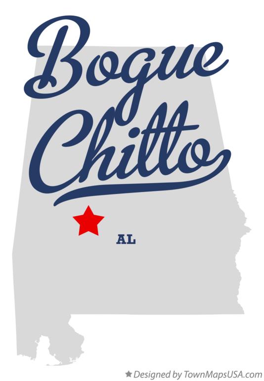 Map of Bogue Chitto Alabama AL