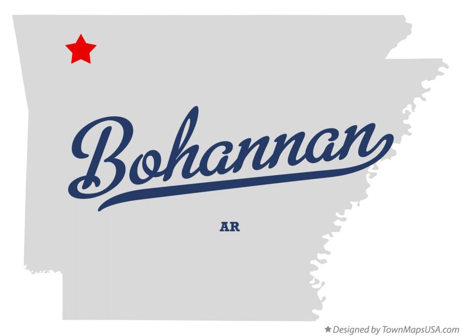 Map of Bohannan Arkansas AR