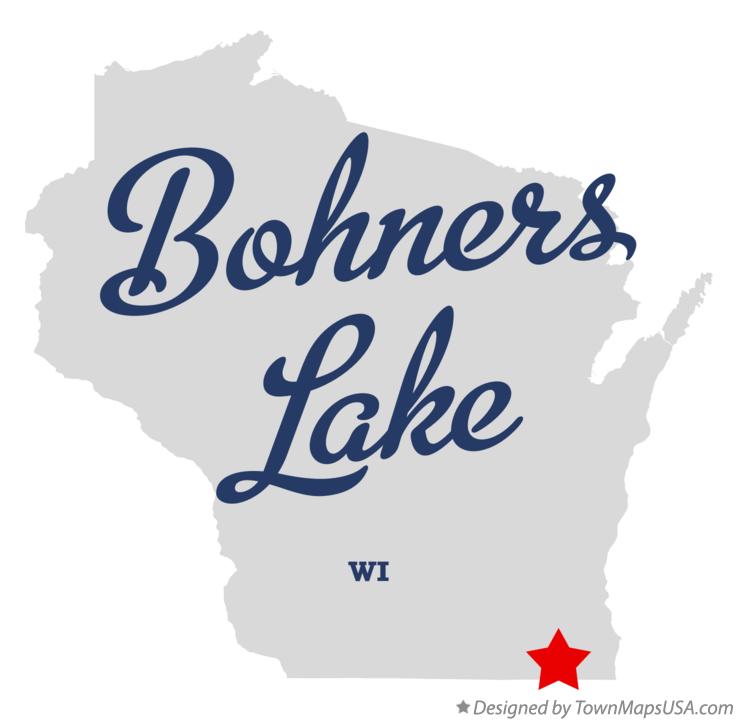 Map of Bohners Lake Wisconsin WI