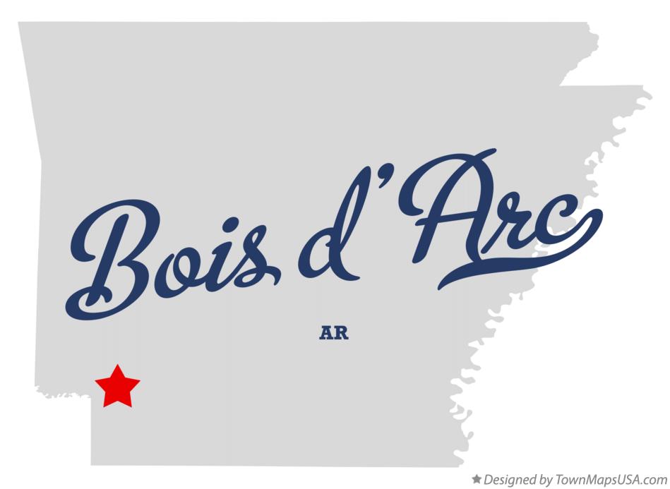 Map of Bois d'Arc Arkansas AR