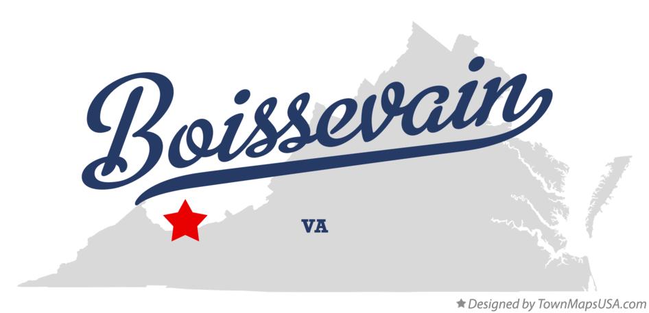 Map of Boissevain Virginia VA