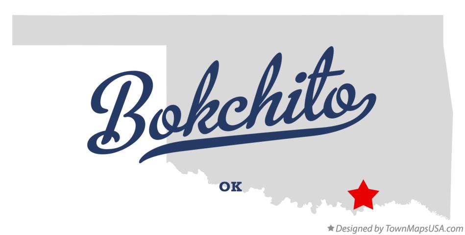 Map of Bokchito Oklahoma OK