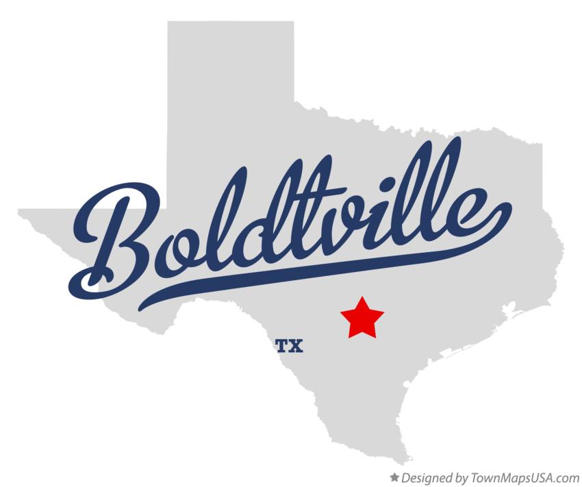 Map of Boldtville Texas TX