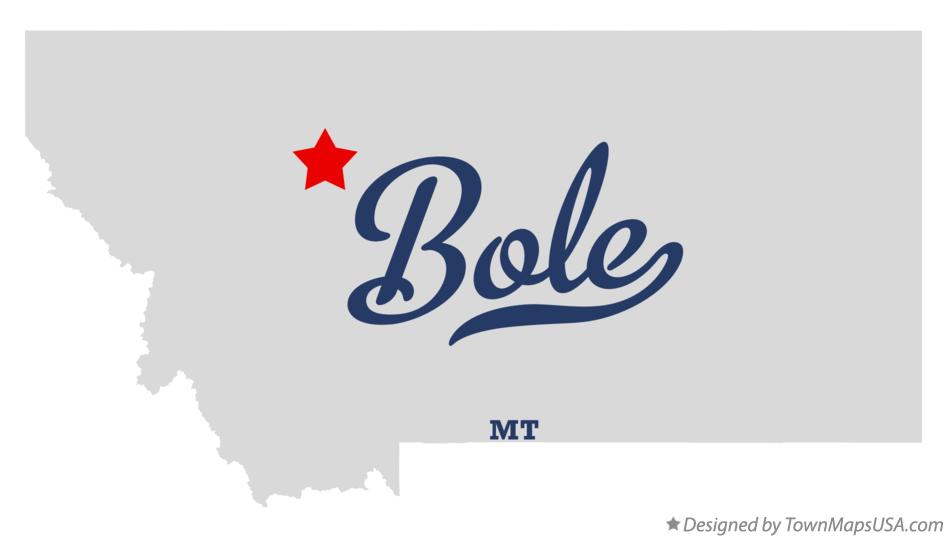 Map of Bole Montana MT