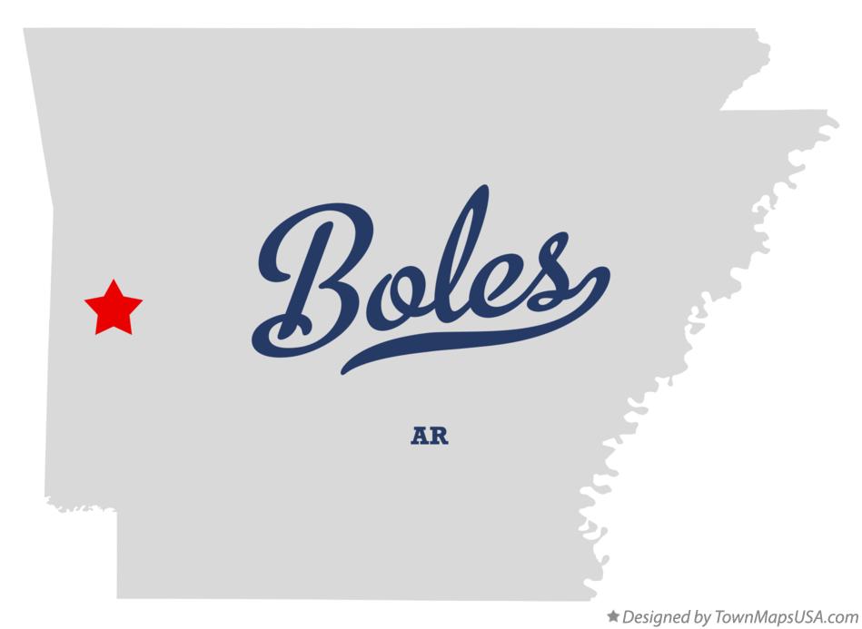 Map of Boles Arkansas AR