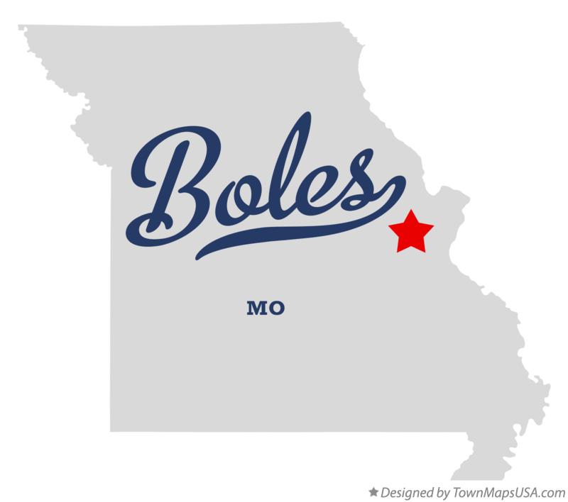 Map of Boles Missouri MO