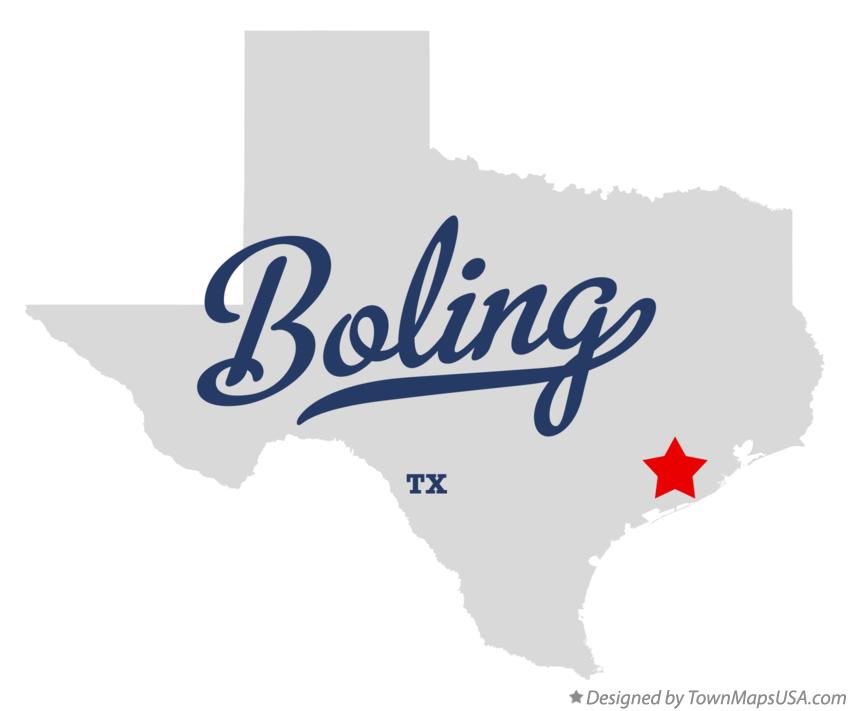 Map of Boling Texas TX