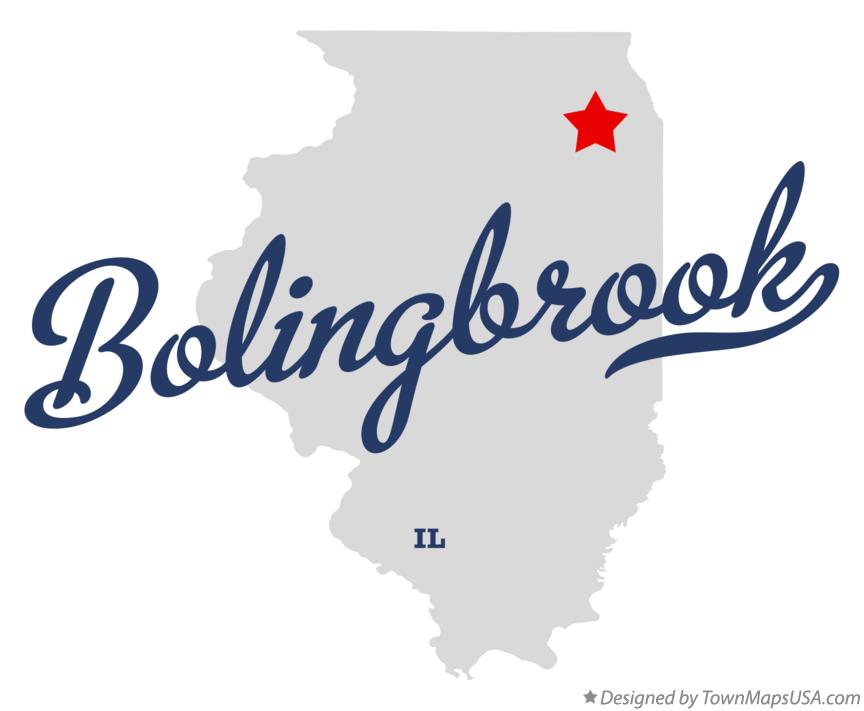 Map of Bolingbrook Illinois IL