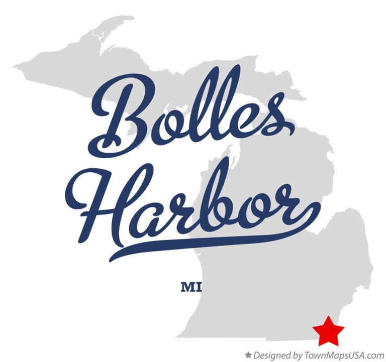 Map of Bolles Harbor Michigan MI