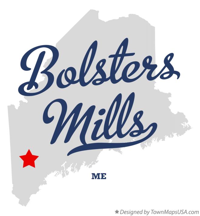 Map of Bolsters Mills Maine ME