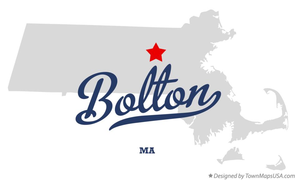 Map of Bolton Massachusetts MA