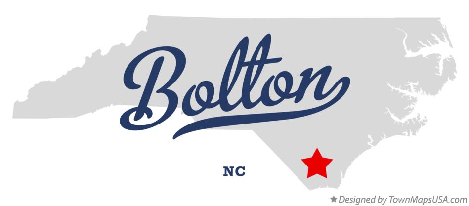 Map of Bolton North Carolina NC