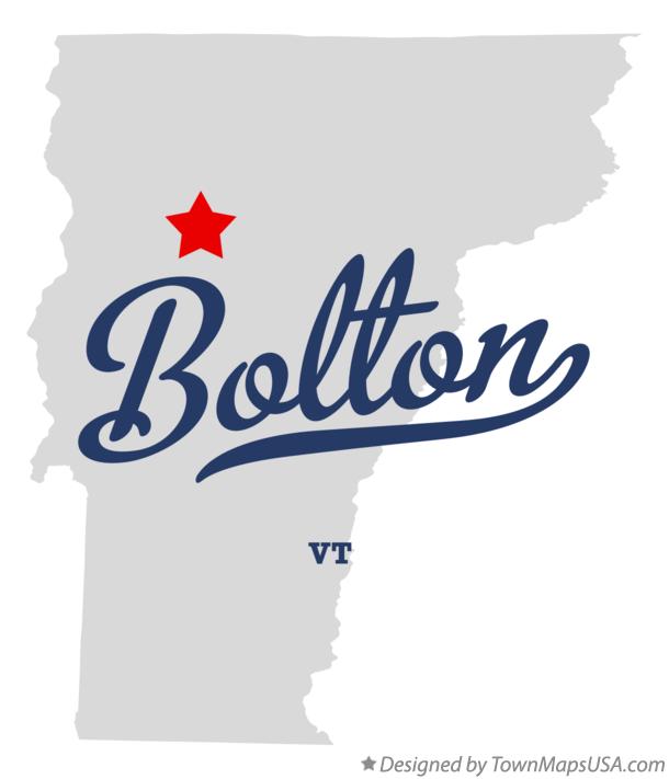 Map of Bolton Vermont VT
