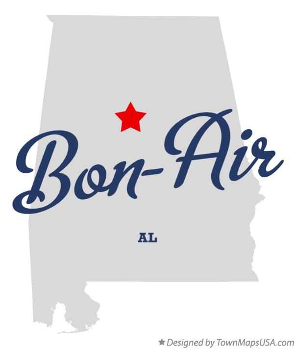 Map of Bon-Air Alabama AL