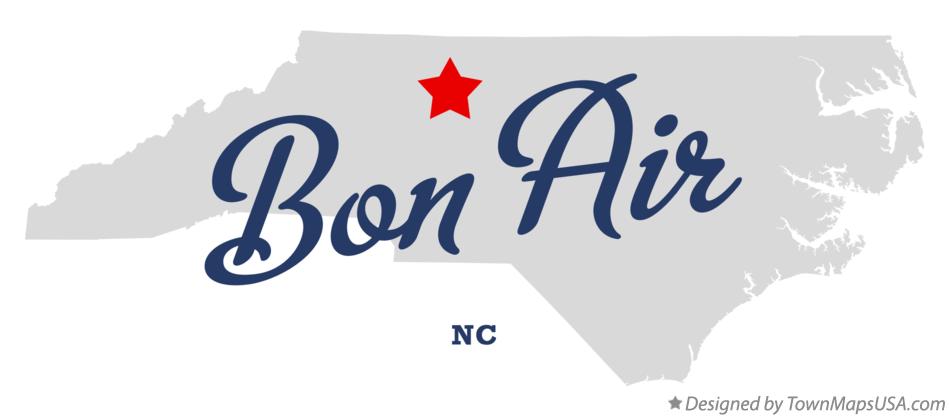 Map of Bon Air North Carolina NC