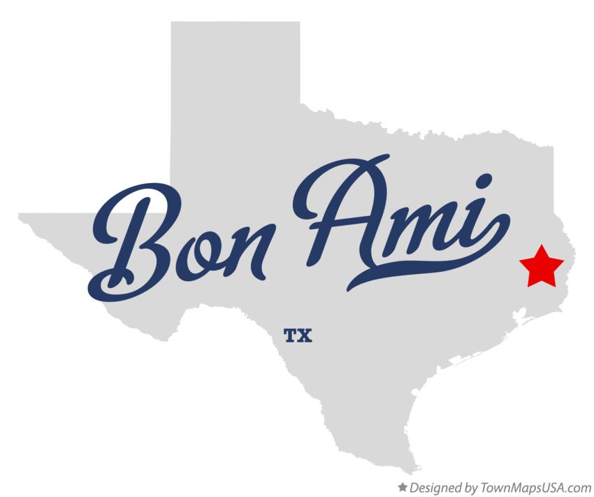 Map of Bon Ami Texas TX