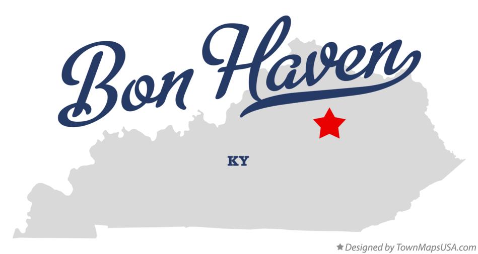 Map of Bon Haven Kentucky KY