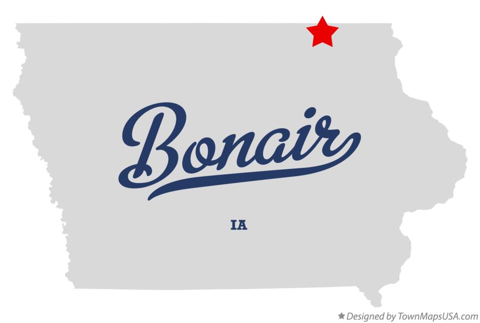 Map of Bonair Iowa IA